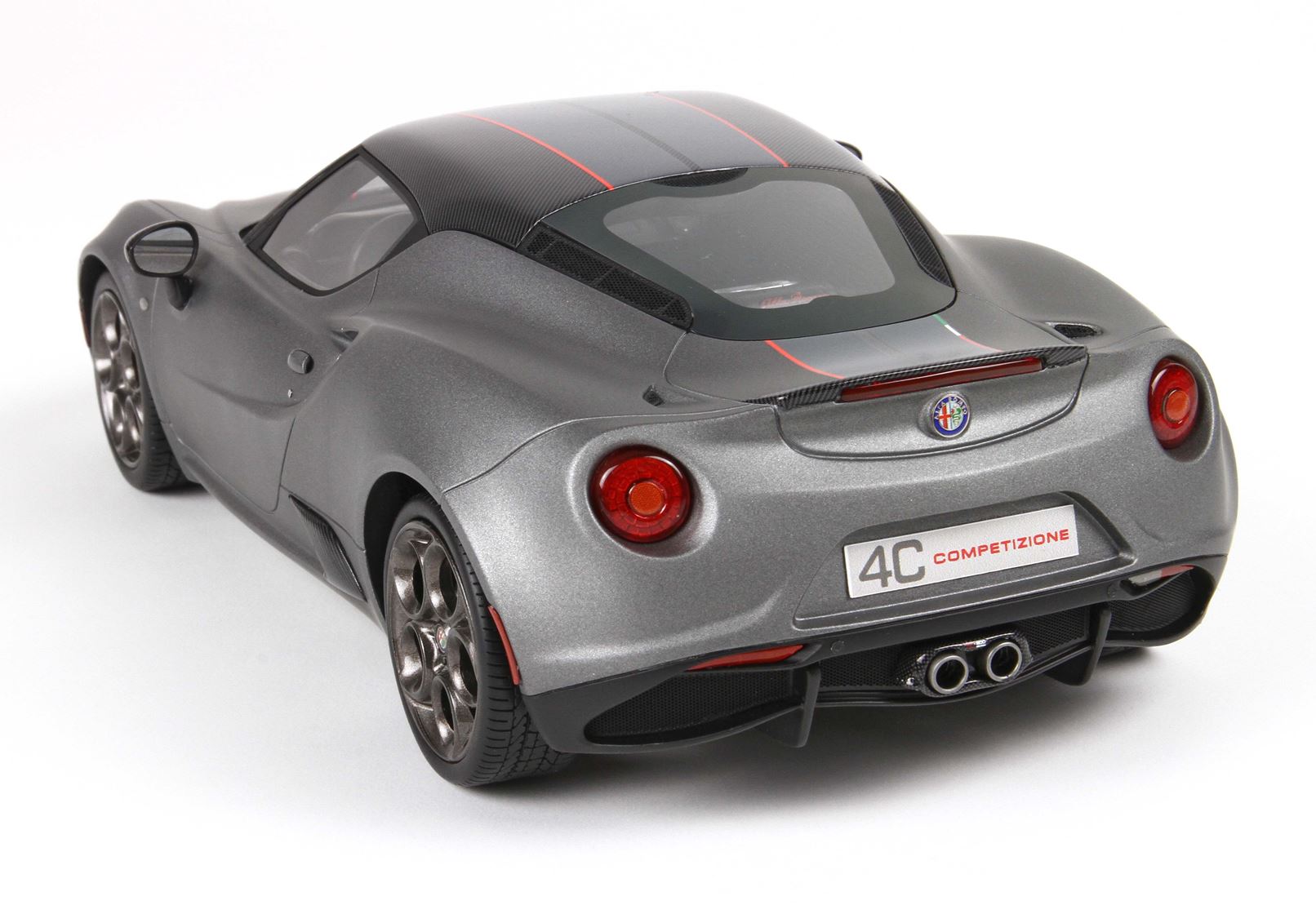 BBR Alfa Romeo 4C Competizione - Matte Vesuvio Grey | 1:18 - Imagen 7
