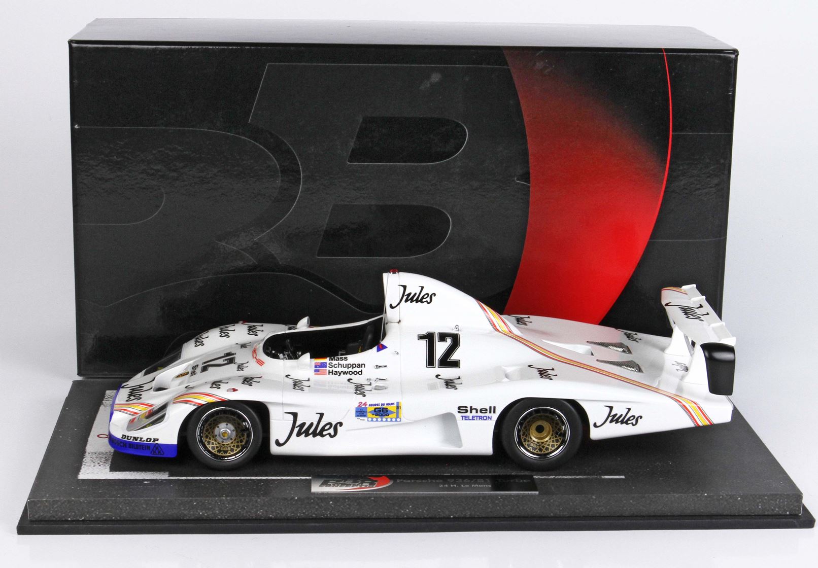 BBR Porsche 936/81 Turbo 24h Le Mans 1981 Mass-Schuppan-Haywood N° 12 | 1:18 - Immagine 20