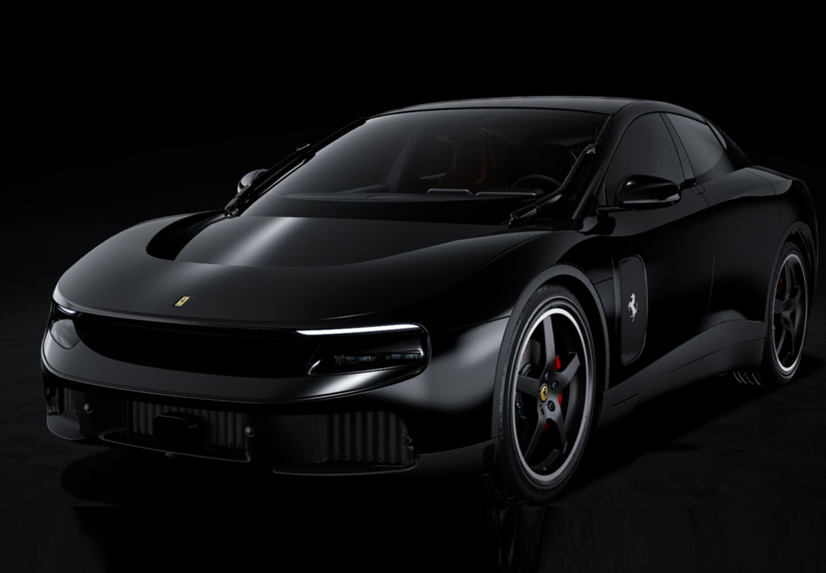 BBR Ferrari Lighting Panoramic Roof - Gloss Black | 1:18