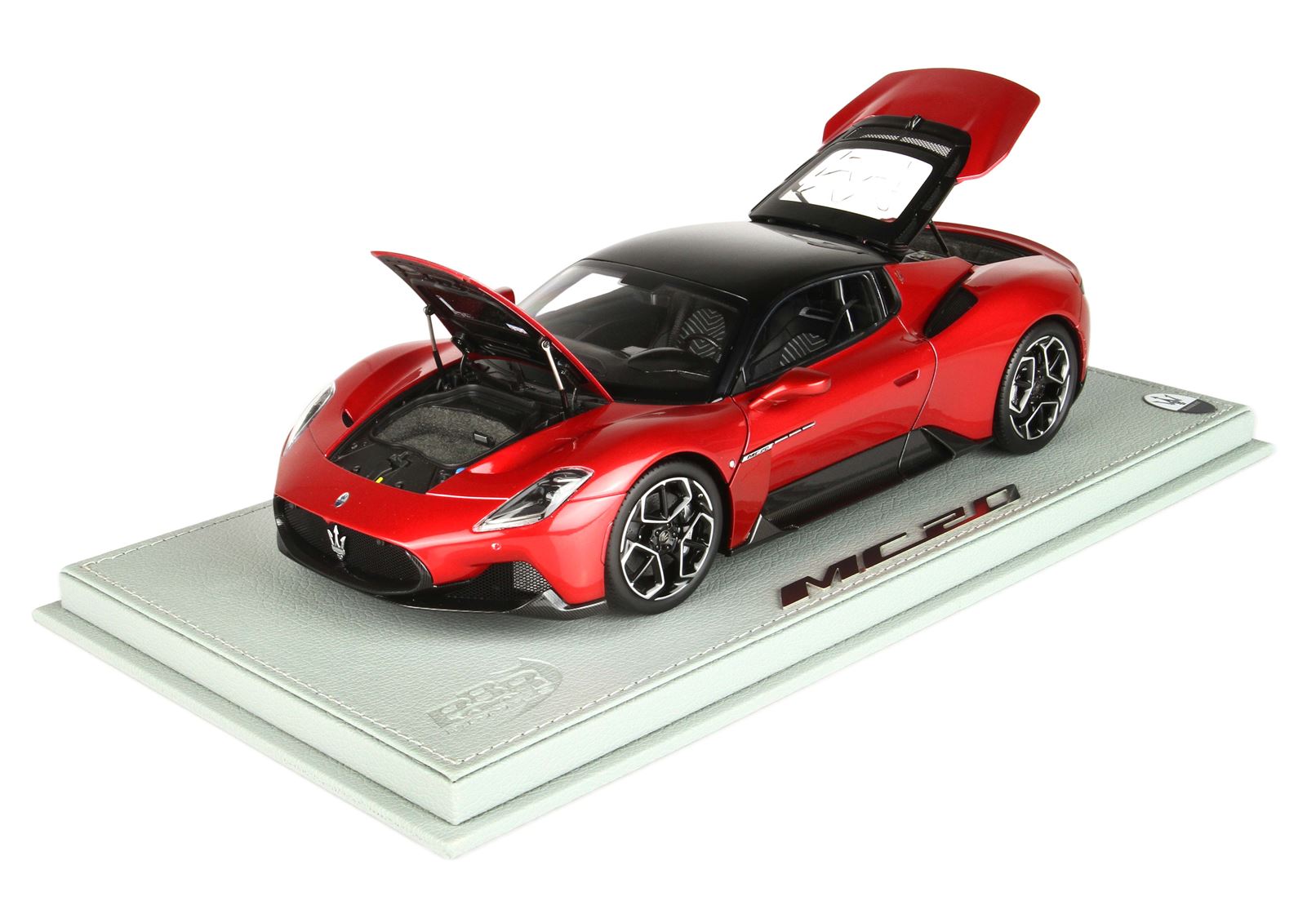 BBR Maserati MC20 Black Roof - Metallic Vincente Red | 1:18