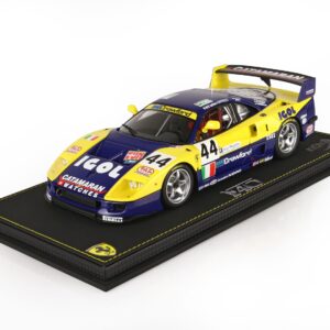 BBR Ferrari F40 LM 24h Le Mans 1996 Team Ennea IGOL #44 - Yellow / Blue | 1:18