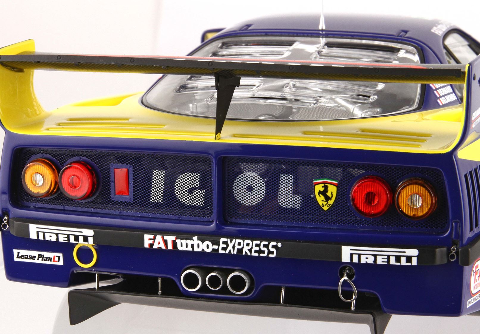 BBR Ferrari F40 LM Le Mans 1996 Team Ennea IGOL #45 - Yellow/Blue | 1:18 - Immagine 3
