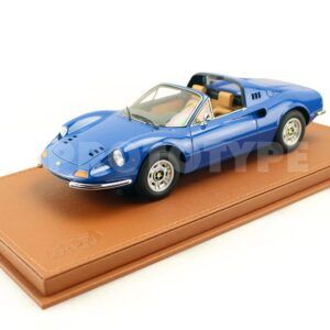 BBR Ferrari Dino 246 GTS 1972 - Light Blue / Beige | 1:18