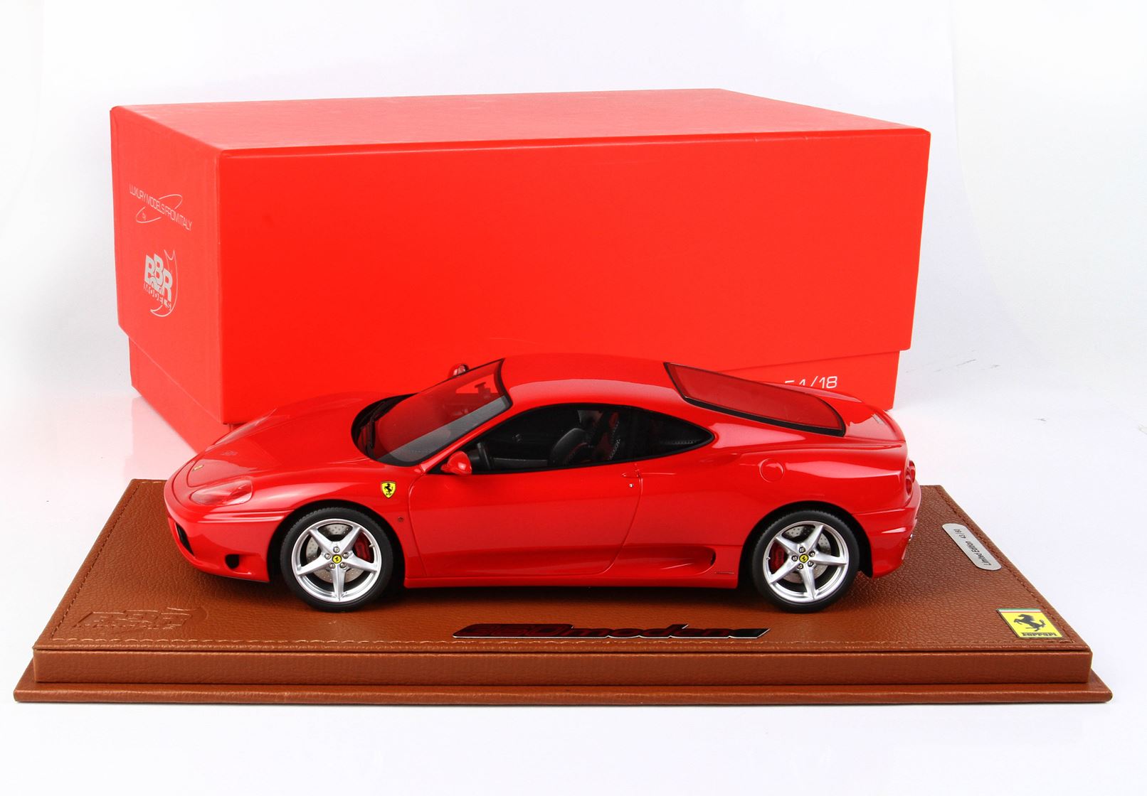 BBR Ferrari 360 Modena 1999 F1-Getriebe - Red | 1:18 - Imagen 16