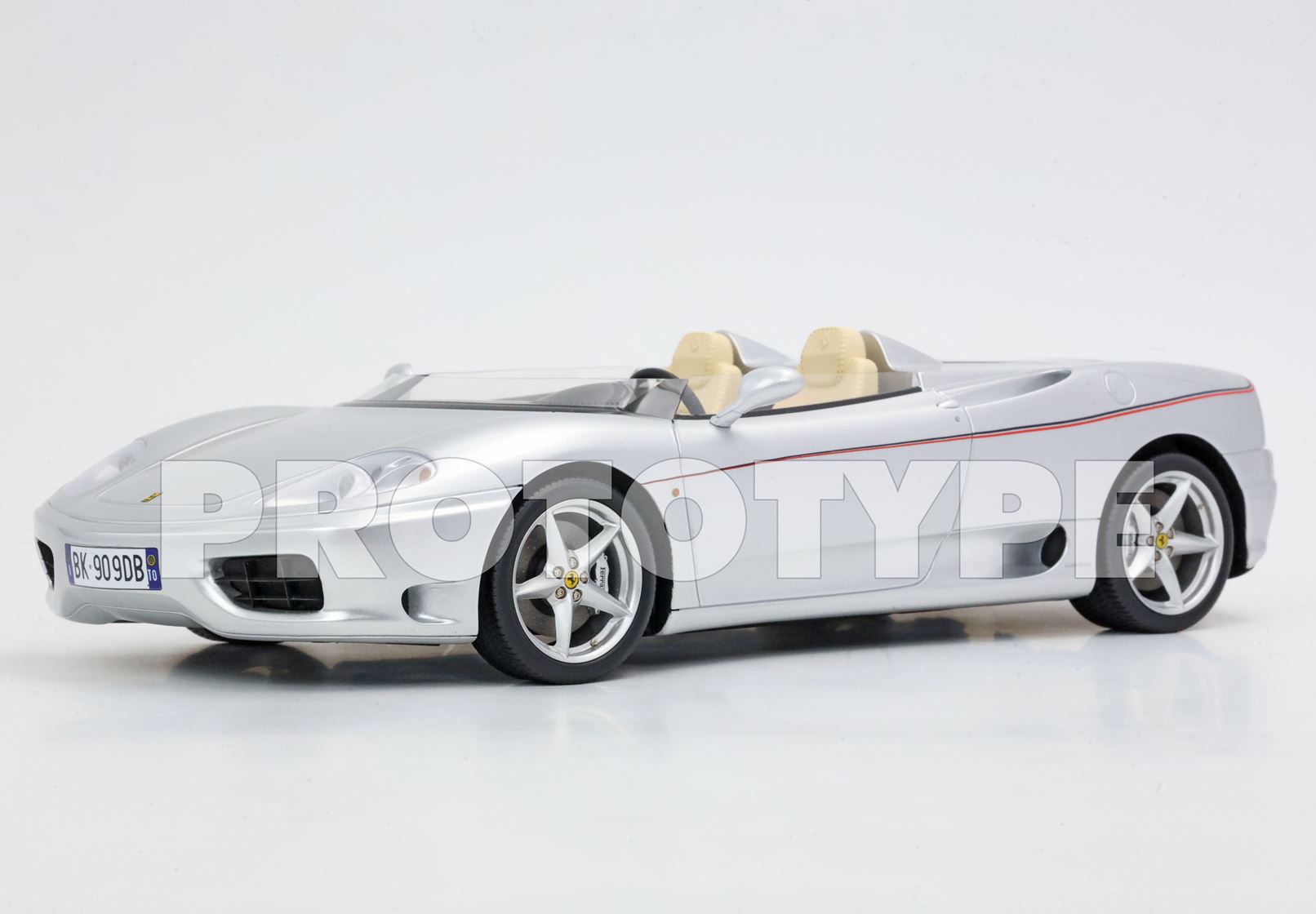 BBR Ferrari 360 Barchetta One-Off Car - Silver | 1:18 – Bild 3