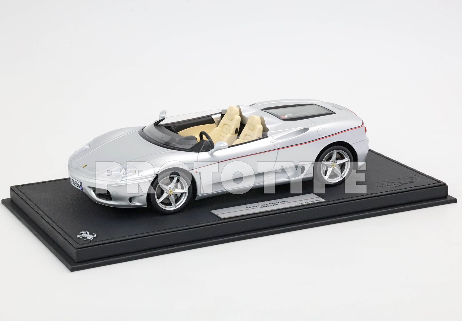 BBR Ferrari 360 Barchetta One-Off Car - Silver | 1:18