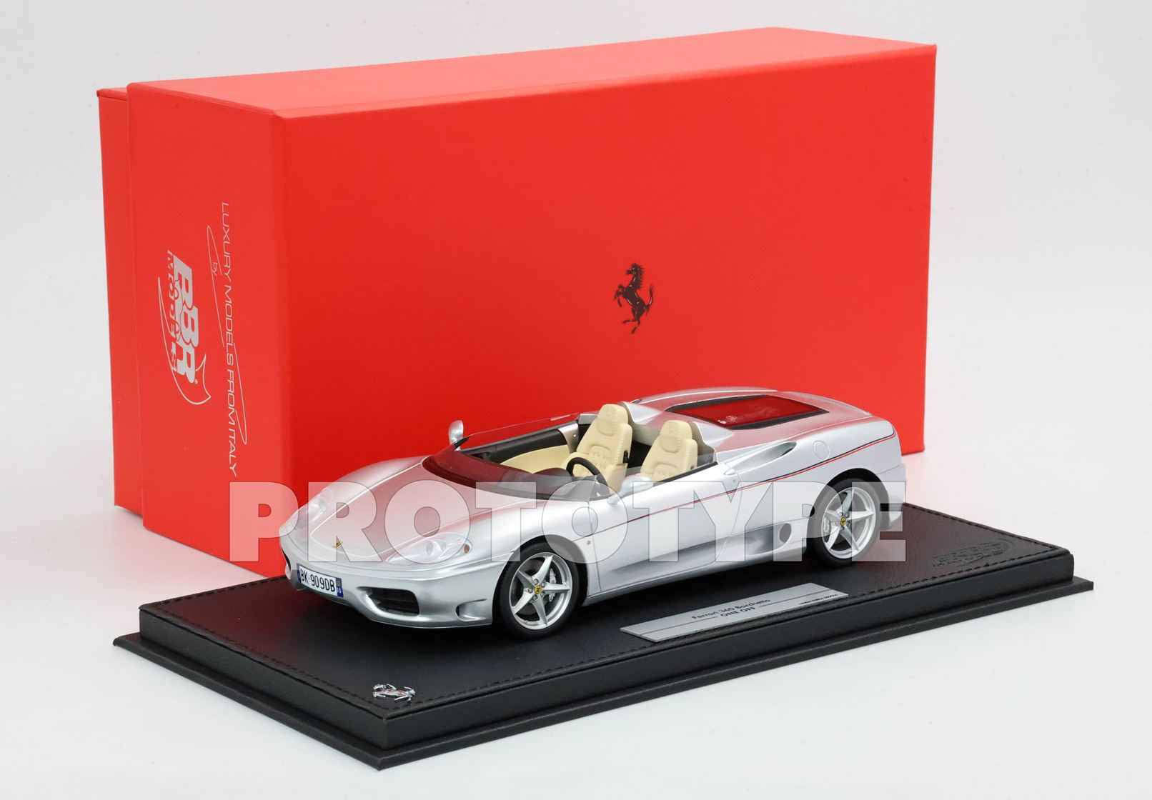BBR Ferrari 360 Barchetta One-Off Car - Silver | 1:18 – Bild 10