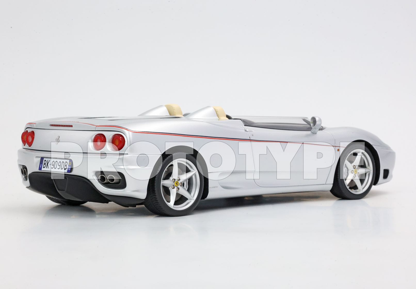 BBR Ferrari 360 Barchetta One-Off Car - Silver | 1:18 – Bild 4