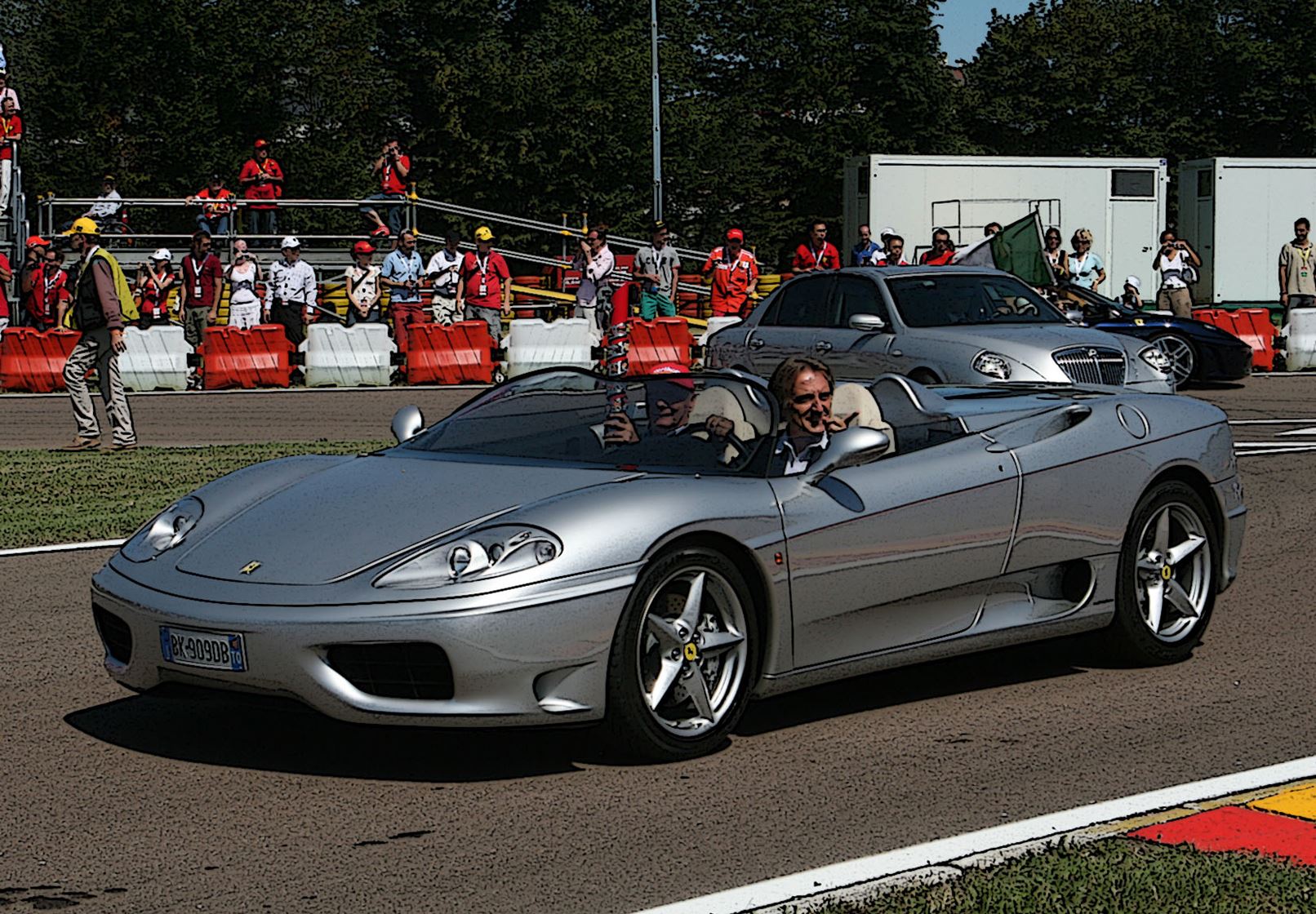 BBR Ferrari 360 Barchetta Parabrezza Stradale One-Off Car - Nürburgring Silver | 1:18