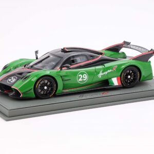 BBR Pagani Huayra R - Gloss Black Carbon / Meadow Green | 1:18
