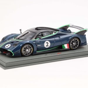 BBR Pagani Huayra R - Matte/Gloss Blue Danube Carbon Fiber | 1:18