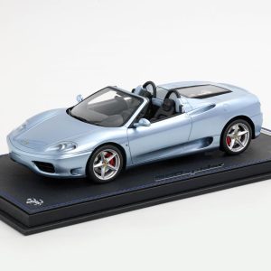 BBR Ferrari 360 Modena Spider Manual Transmission - Alloy Grey - Black | 1:18