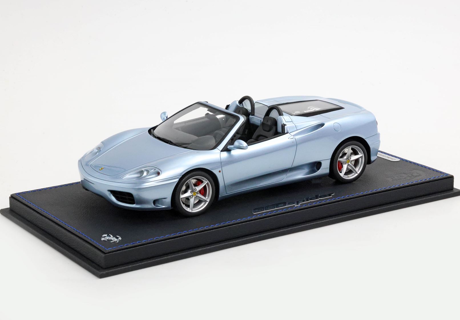 BBR Ferrari 360 Modena Spider Transmisión Manual - Gris Aleación - Negro | 1:18