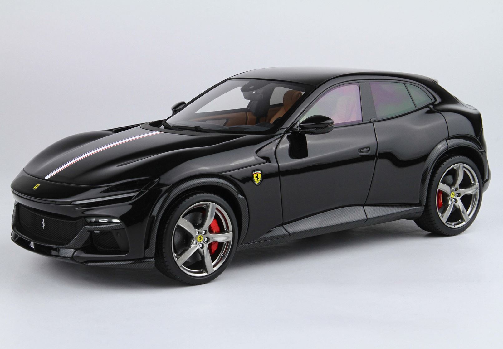 BBR Ferrari Purosangue Panoramadach, Französische Flagge - Purosangue Black | 1:18 - Immagine 3