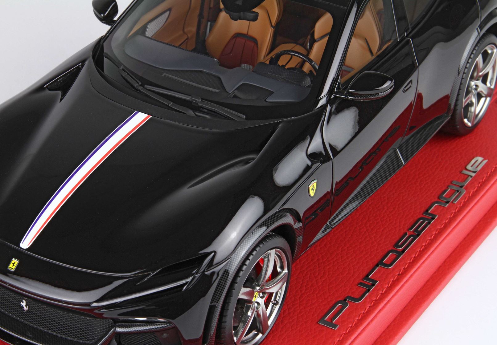 BBR Ferrari Purosangue Panoramadach, Französische Flagge - Purosangue Black | 1:18 - Immagine 9