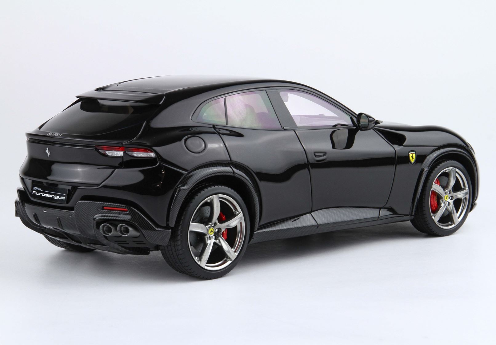 BBR Ferrari Purosangue Panoramic Roof Italian Flag - Purosangue Black | 1:18 - Imagen 5