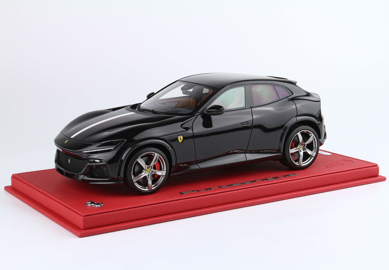 BBR Ferrari Purosangue Panoramic Roof Italian Flag - Purosangue Black | 1:18