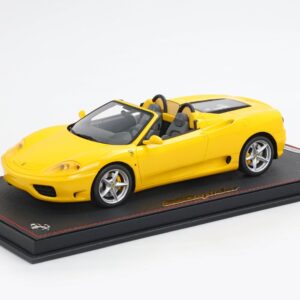 BBR Ferrari 360 Modena Spider Automatic Transmission - Modena Yellow - Black | 1:18