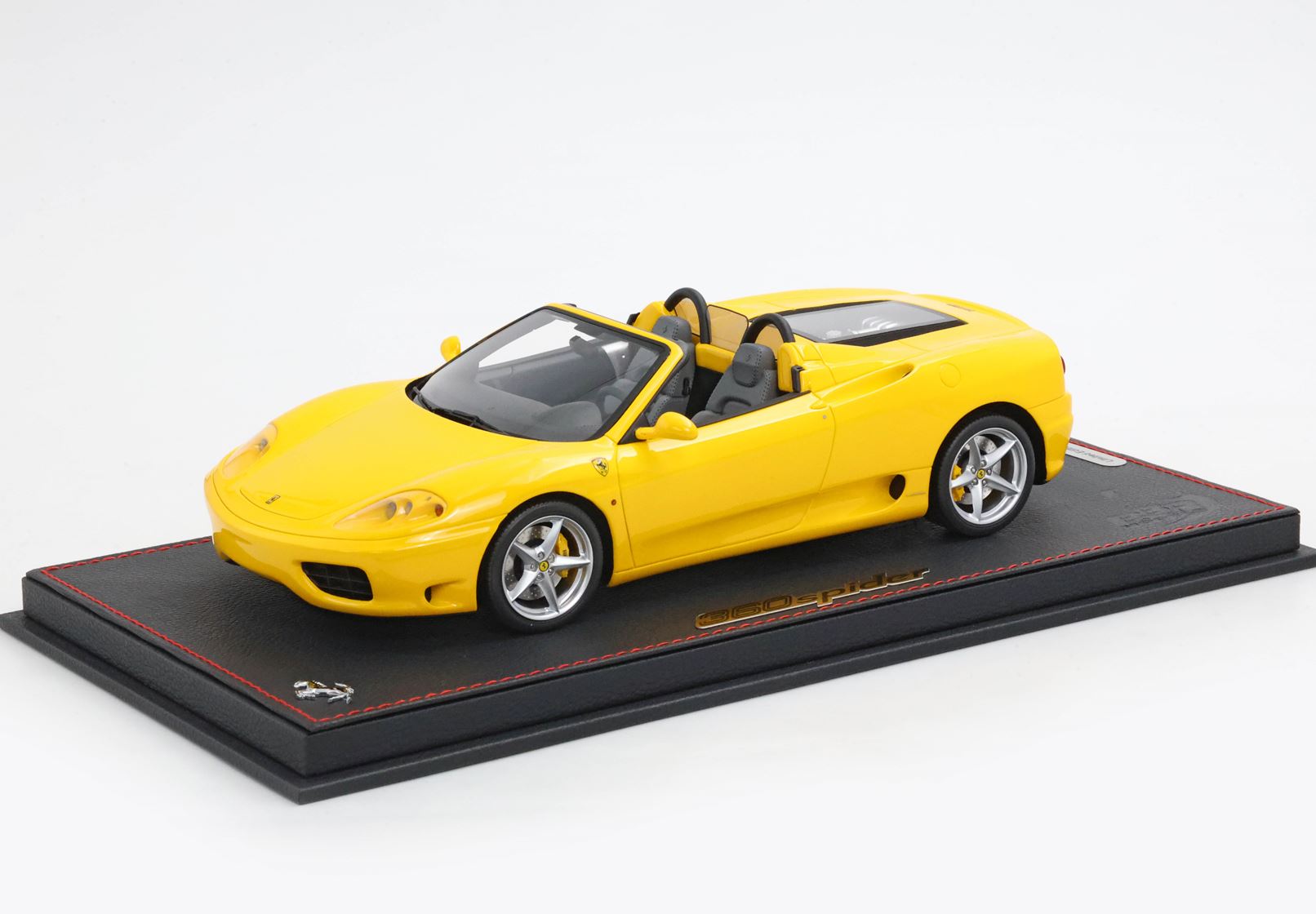 BBR Ferrari 360 Modena Spider Cambio automático - Amarillo Modena - Negro | 1:18