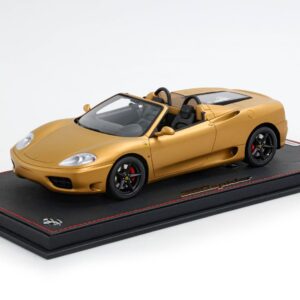 BBR Ferrari 360 Modena Spider Cambio Automatico (Challenge Rear Grille) - Matt Gold / Black | 1:18