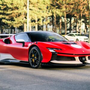 BBR Ferrari SF90 XX Stradale - Red with White Livery | 1:18