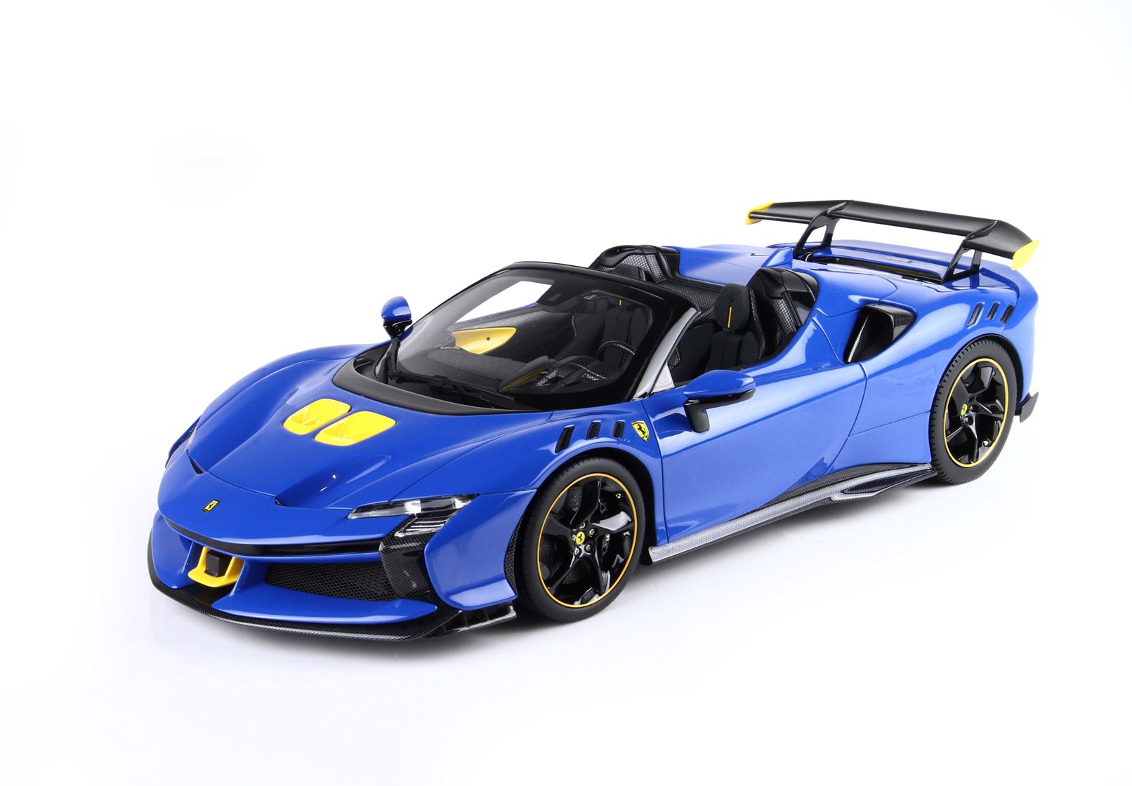 BBR Ferrari SF90 XX Spider - Dino Blue and Yellow | 1:18 - Imagen 5