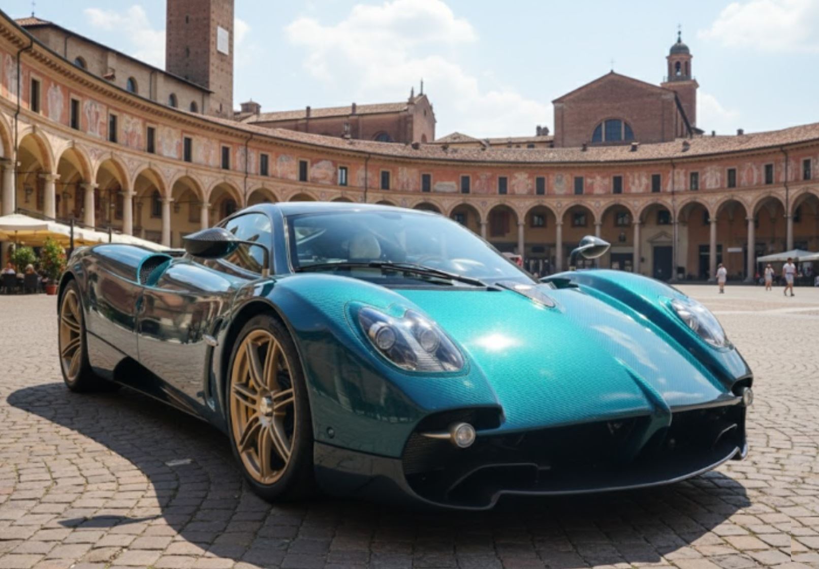 BBR Pagani Utopia Roadster Open Roof - Cobalt Gloss Carbon | 1:18