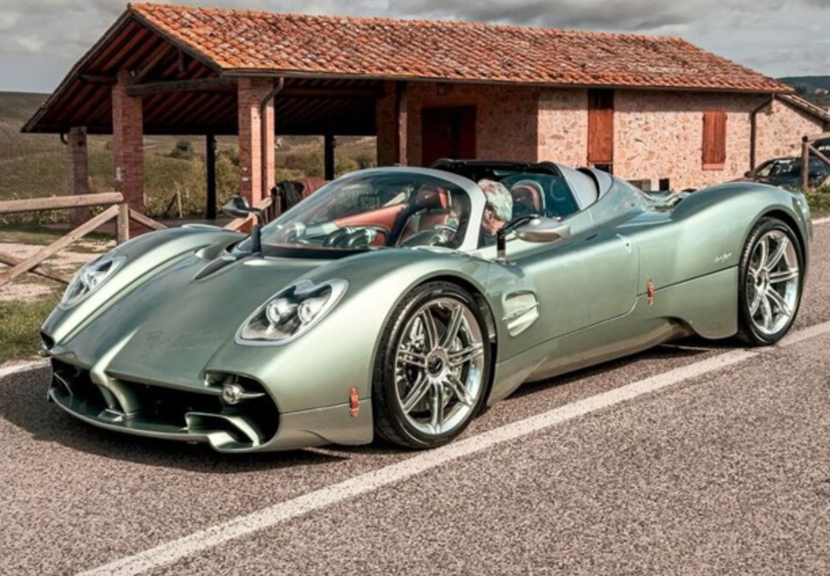 BBR Pagani Utopia Roadster Open Roof - Mara Green | 1:18