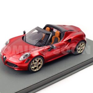BBR Alfa Romeo 4C Spider Tributo 33 Stradale - Villa d'Este Red | 1:18