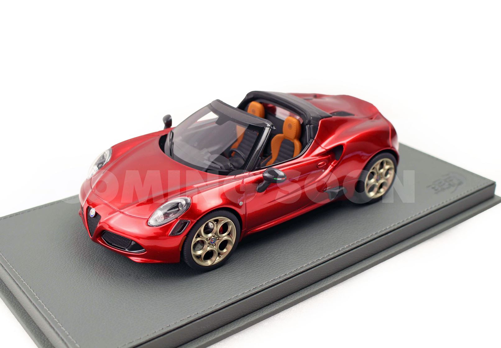 BBR Alfa Romeo 4C Spider Tributo 33 Stradale - Villa d'Este Red | 1:18
