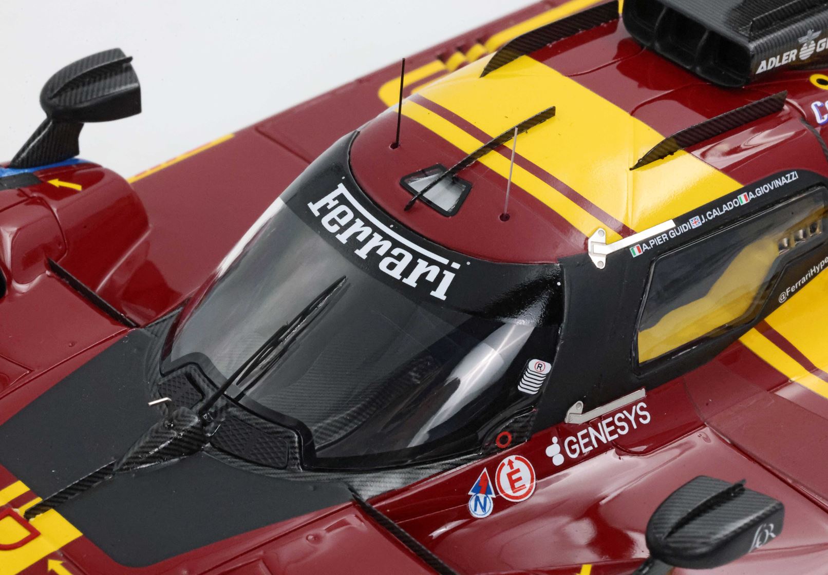 BBR Ferrari 499P Car n. 51 3rd Qatar 1812km 2025 - Matte Red | 1:18 - Immagine 8