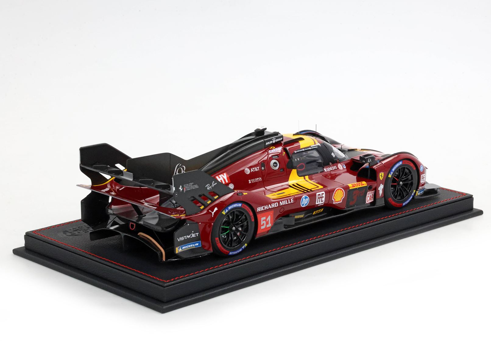 BBR Ferrari 499P Car n. 51 3rd Qatar 1812km 2025 - Matte Red | 1:18 - Immagine 3