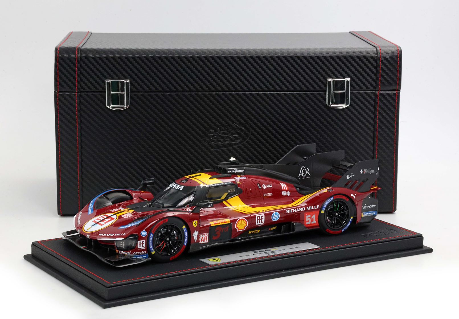 BBR Ferrari 499P Auto n. 51 3° Qatar 1812km 2025 - Rosso Opaco | 1:18