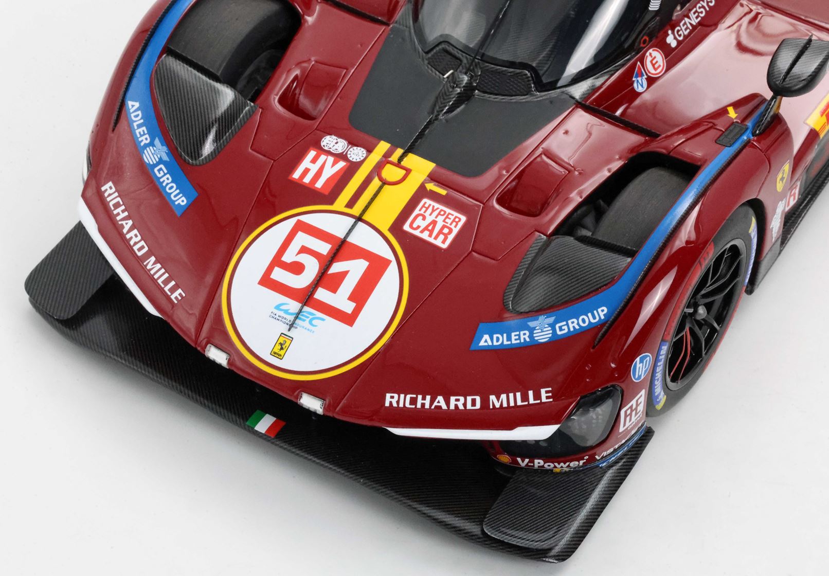 BBR Ferrari 499P Car n. 51 3rd Qatar 1812km 2025 - Matte Red | 1:18 - Immagine 7