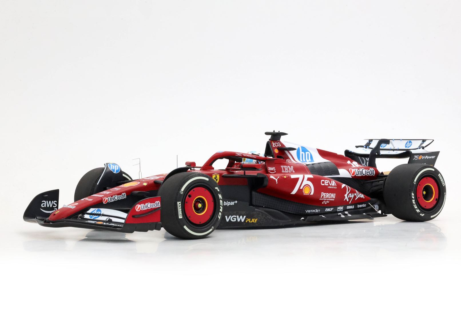 BBR Ferrari SF25 Monaco GP 2025 Charles Leclerc 2nd Place 75 Years Shell | 1:18 - Immagine 3