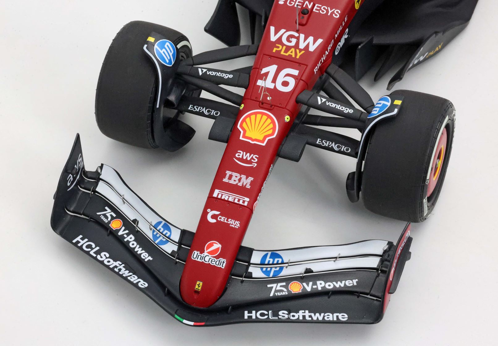 BBR Ferrari SF25 Monaco GP 2025 Charles Leclerc 2nd Place 75 Years Shell | 1:18 - Immagine 6