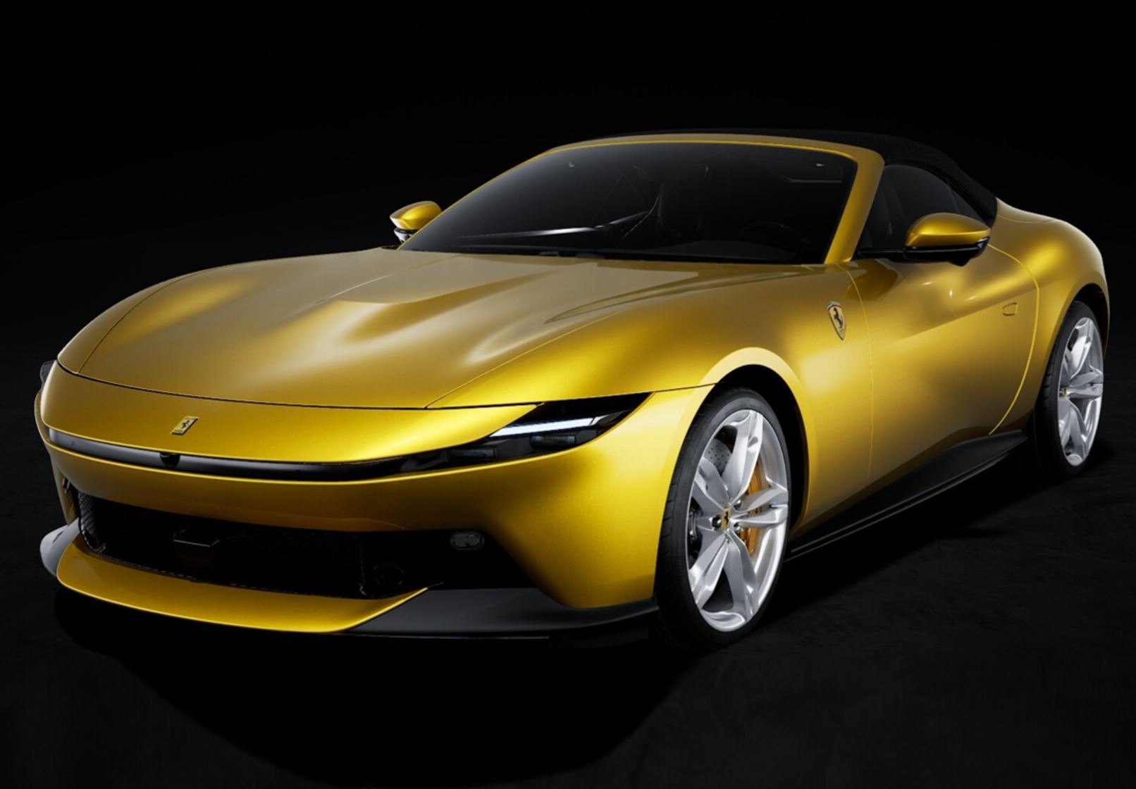 BBR Ferrari Amalfi Spider - Triple Layer Yellow | 1:18