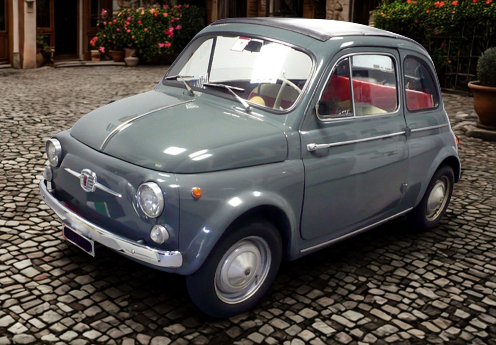 BBR Fiat 500 D - Medium Grey | 1:18