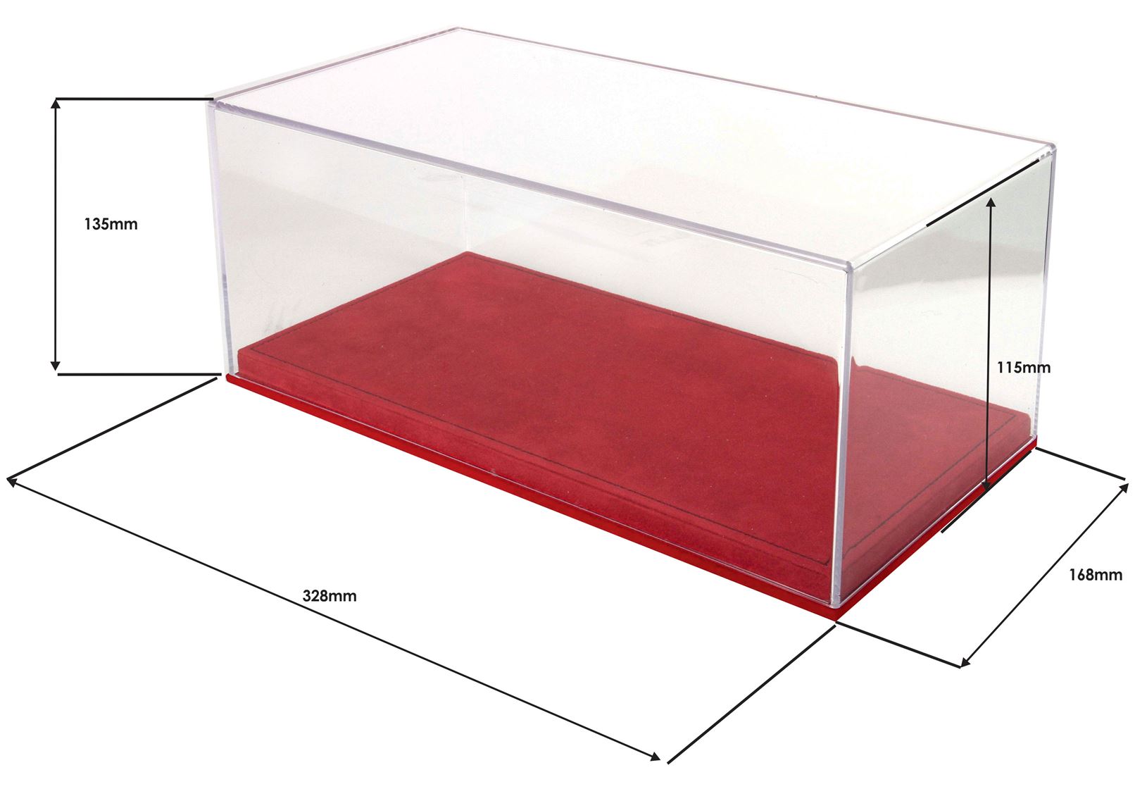 BBR Showcase Alcantara Base Black Stitching - Red | 1:18 - Image 4