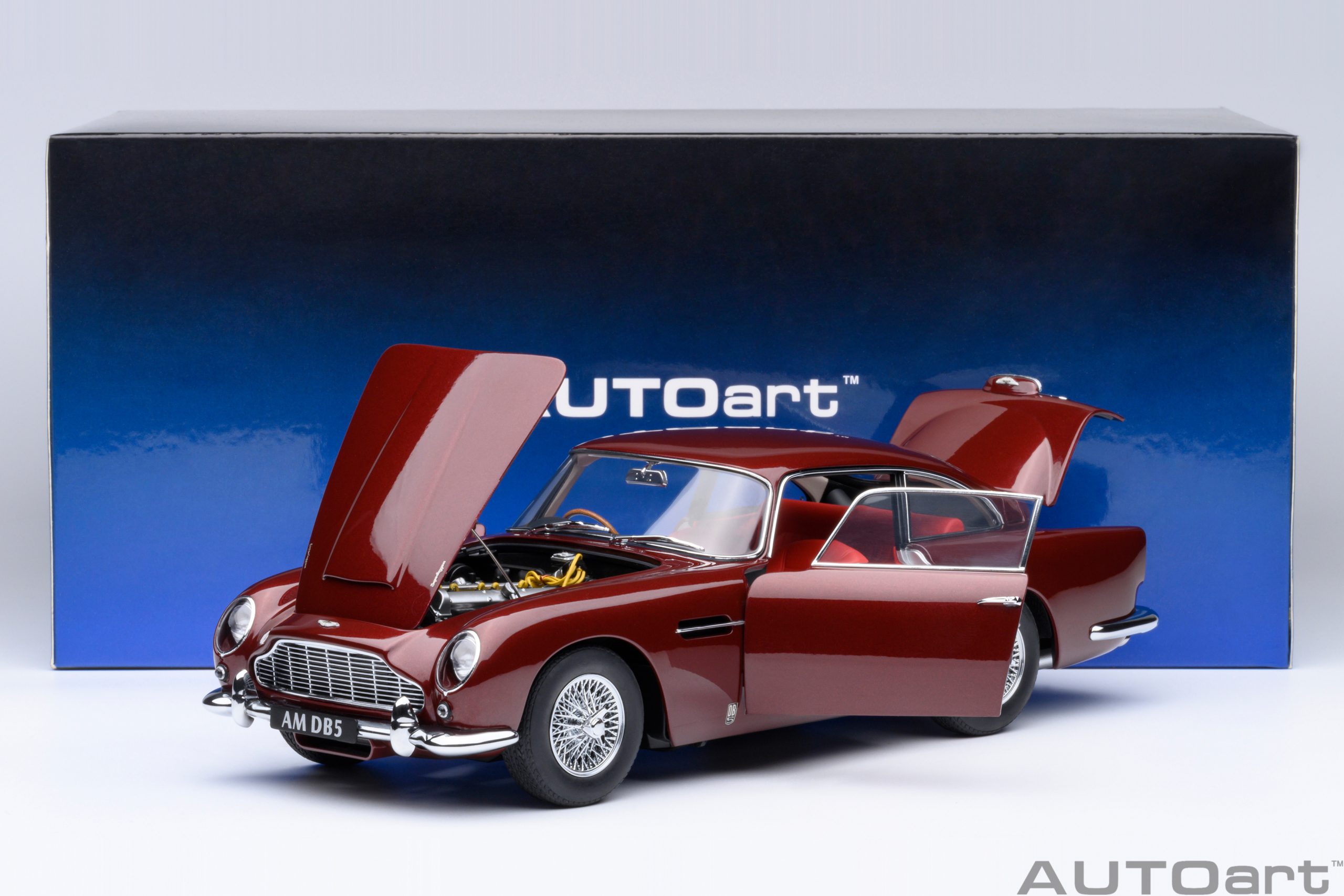 AUTOart Aston Martin DB5 1964 1:18 - Dubonnet Rosso - 画像21