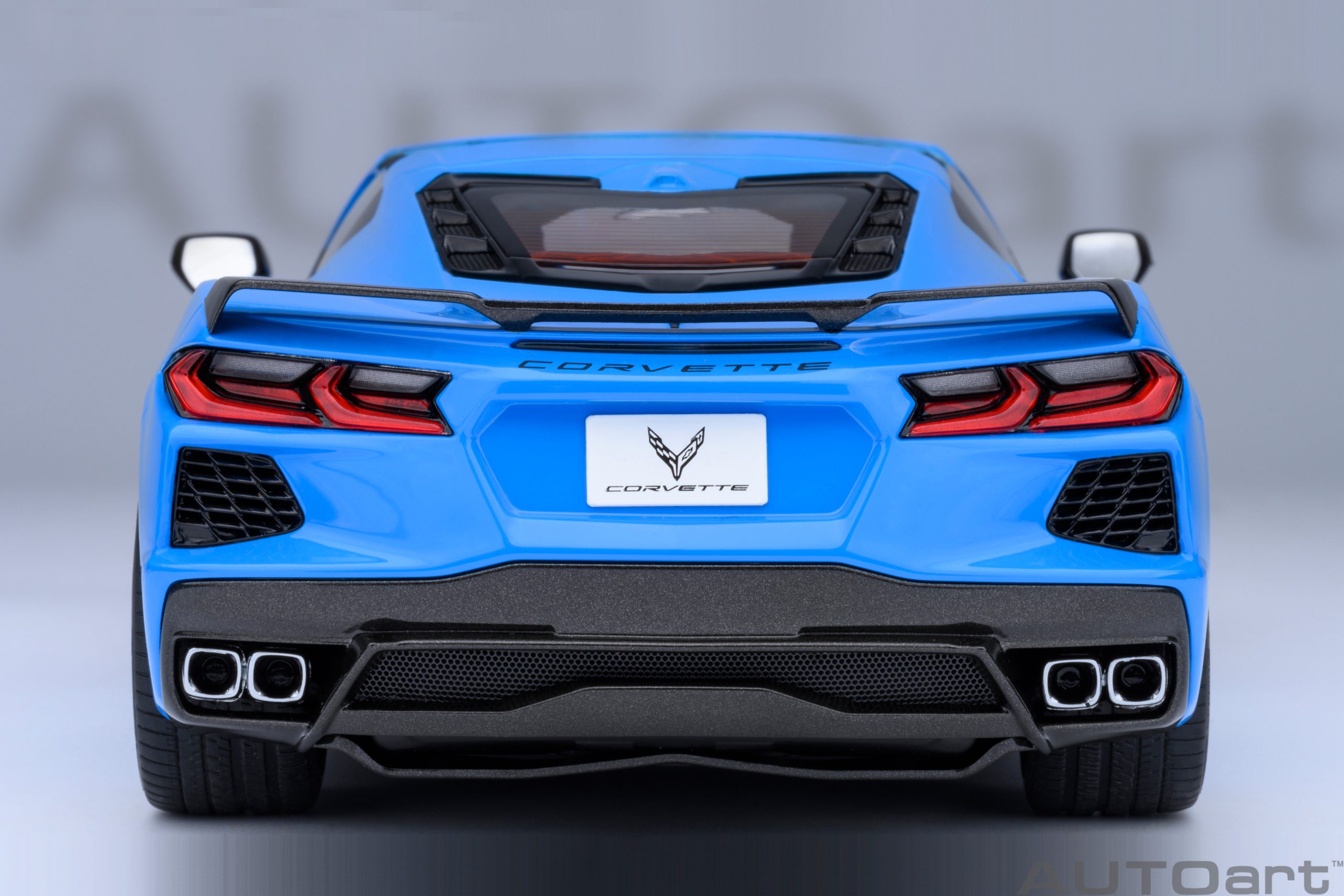 AUTOart Chevrolet Corvette C8 Stingray Z51 2020 1:18 - Rapid Blue - Image 8