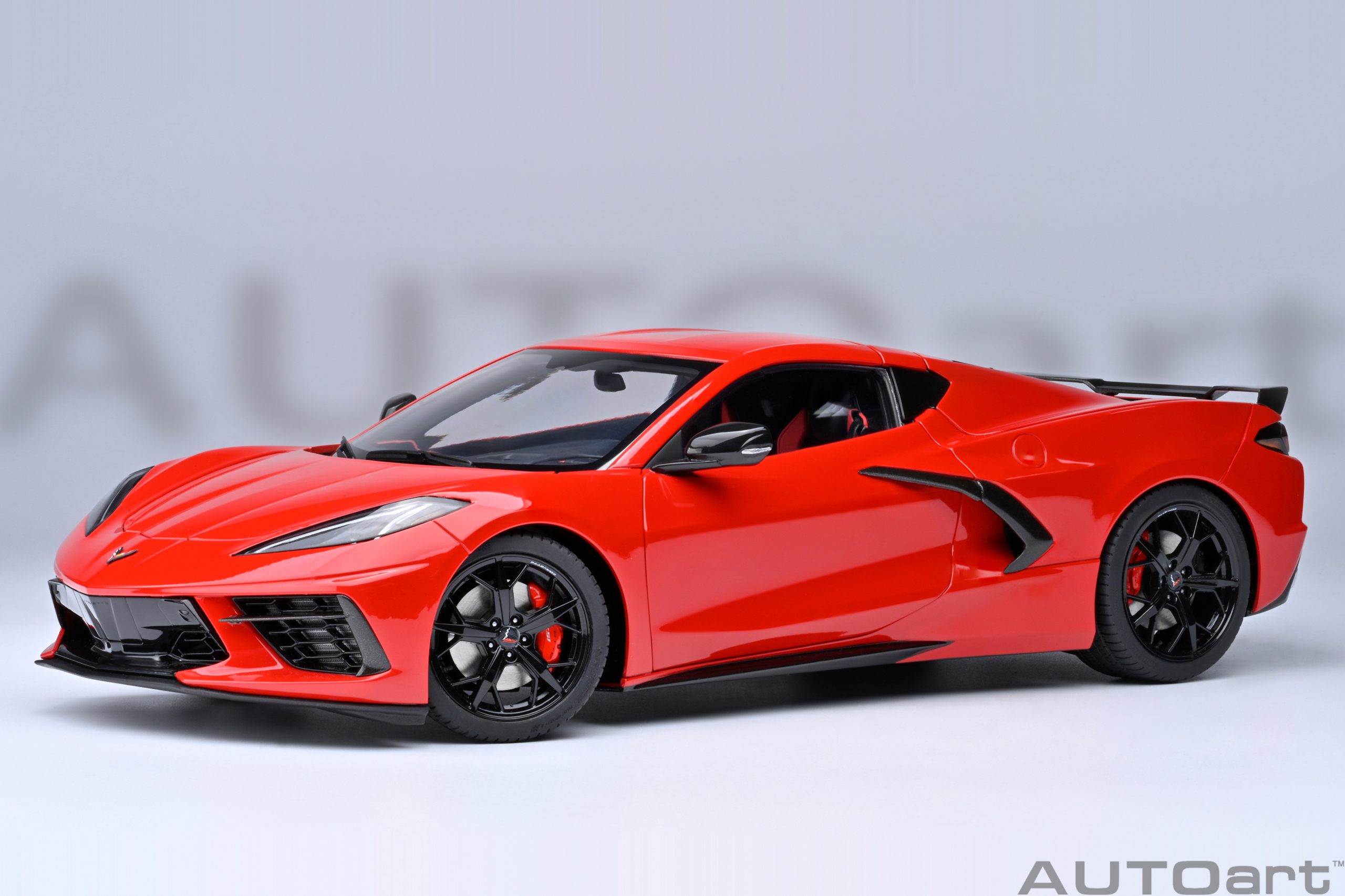AUTOart Chevrolet Corvette C8 Stingray Z51 2020 1:18 - Torch Red - Image 2