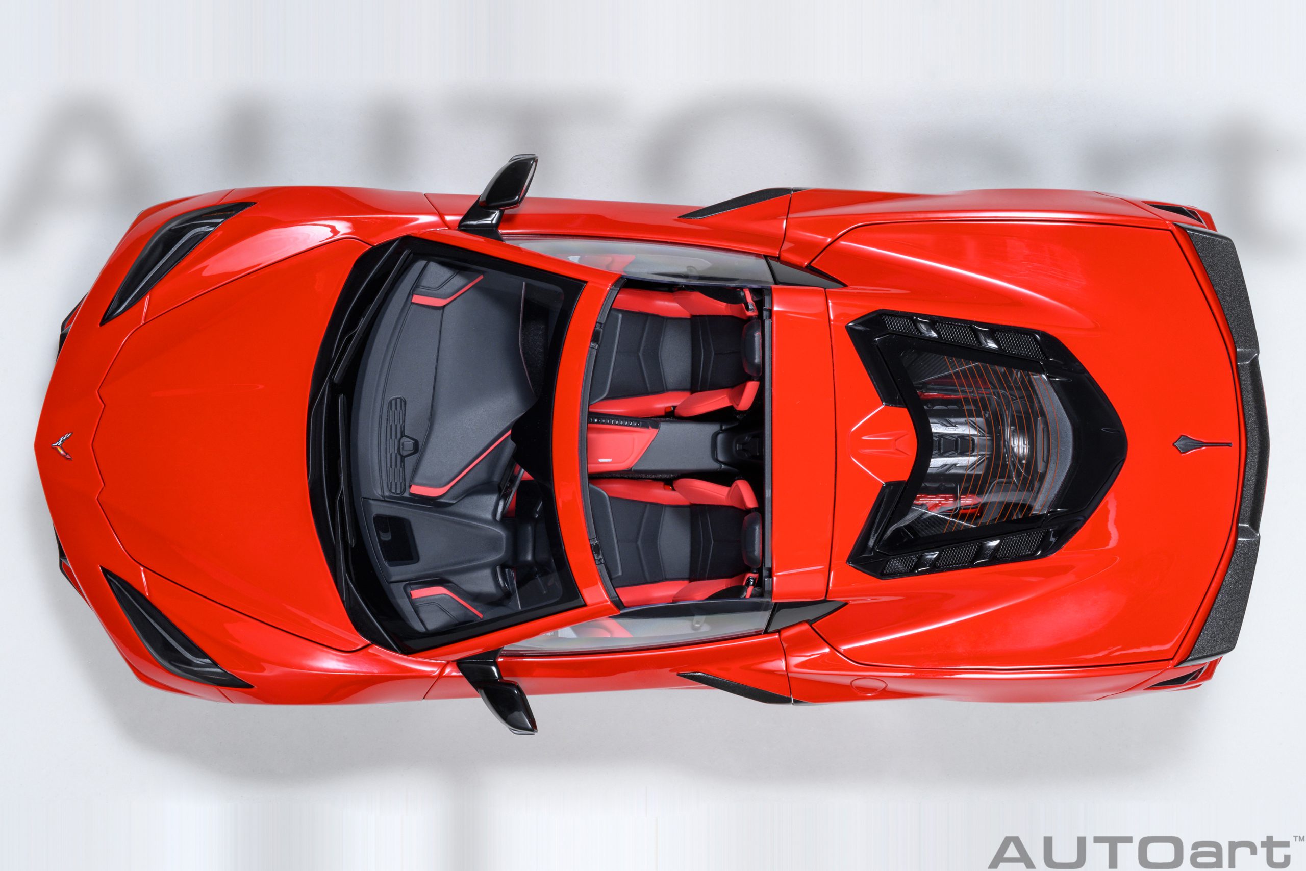 AUTOart Chevrolet Corvette C8 Stingray Z51 2020 1:18 - Torch Red - Image 9