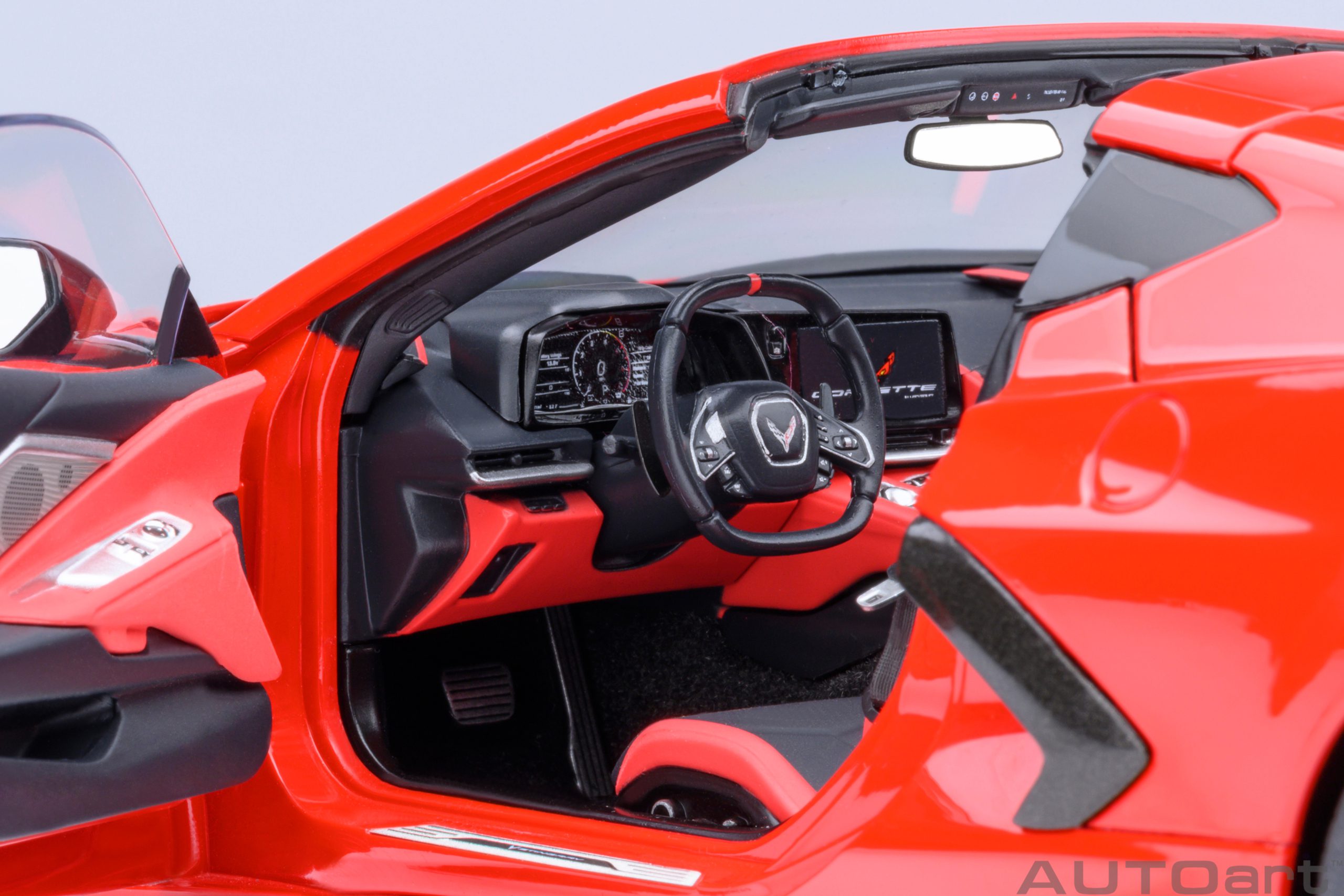 AUTOart Chevrolet Corvette C8 Stingray Z51 2020 1:18 - Torch Red - Image 11