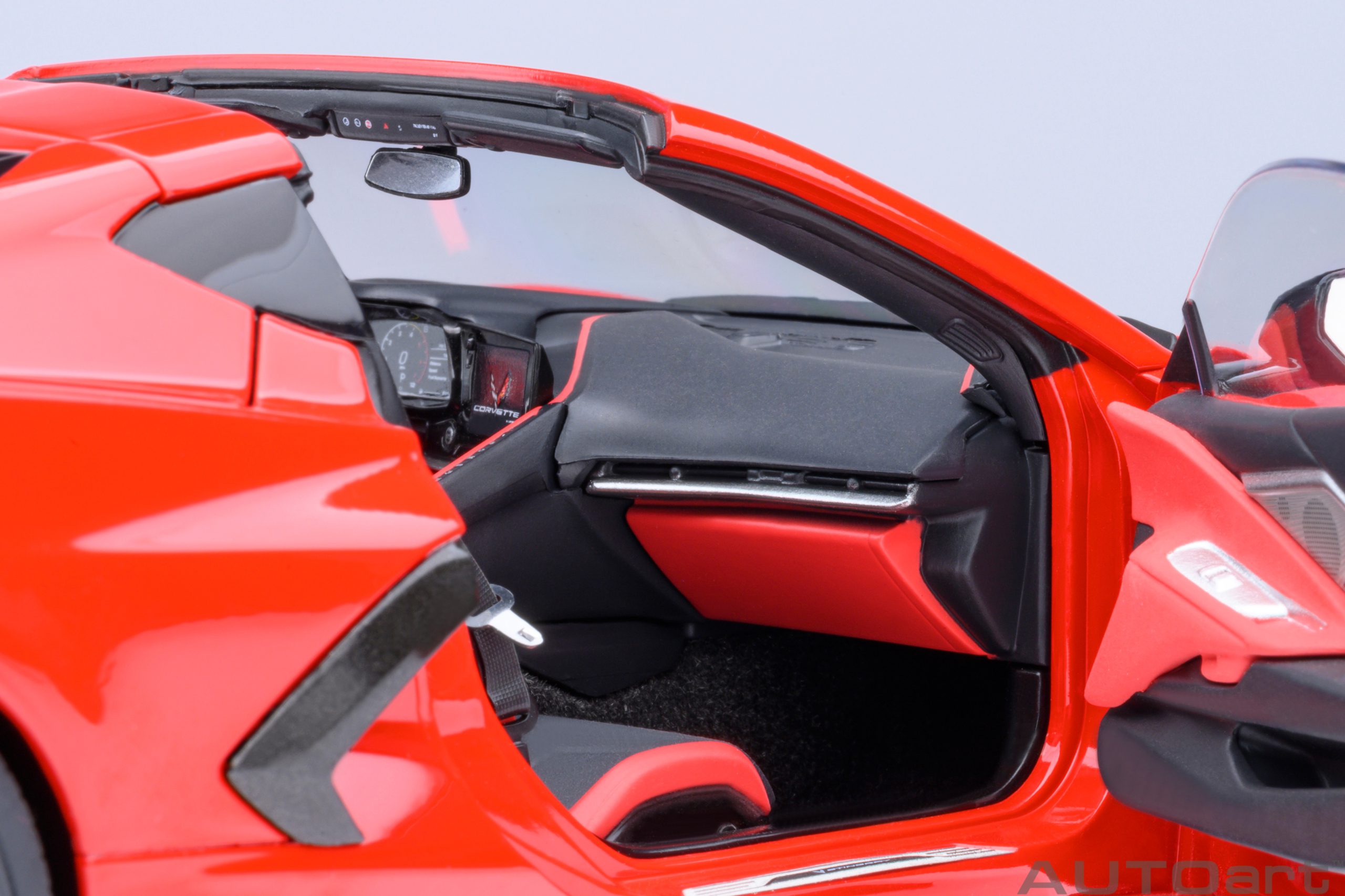 AUTOart Chevrolet Corvette C8 Stingray Z51 2020 1:18 - Torch Red - Image 12