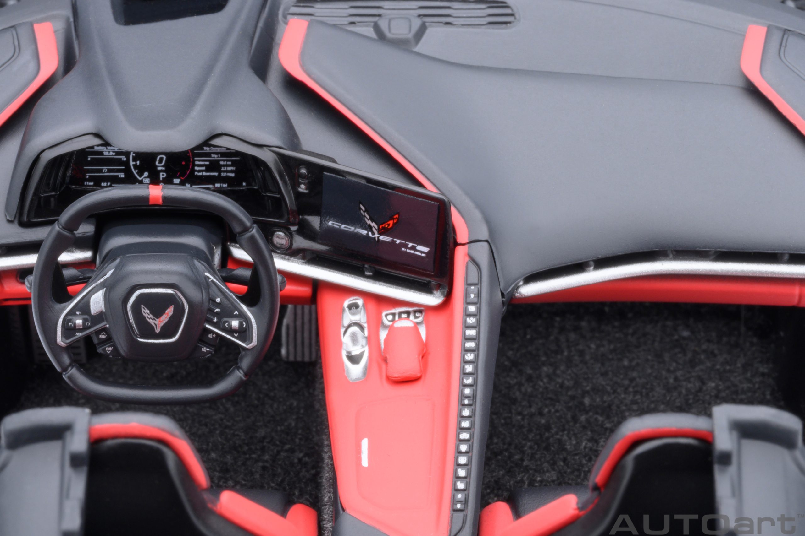 AUTOart Chevrolet Corvette C8 Stingray Z51 2020 1:18 - Torch Red - Image 16
