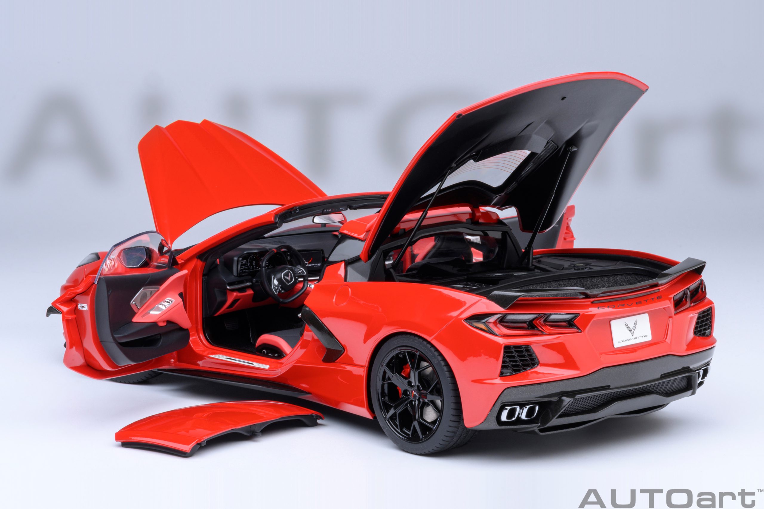 AUTOart Chevrolet Corvette C8 Stingray Z51 2020 1:18 - Torch Red - Image 18