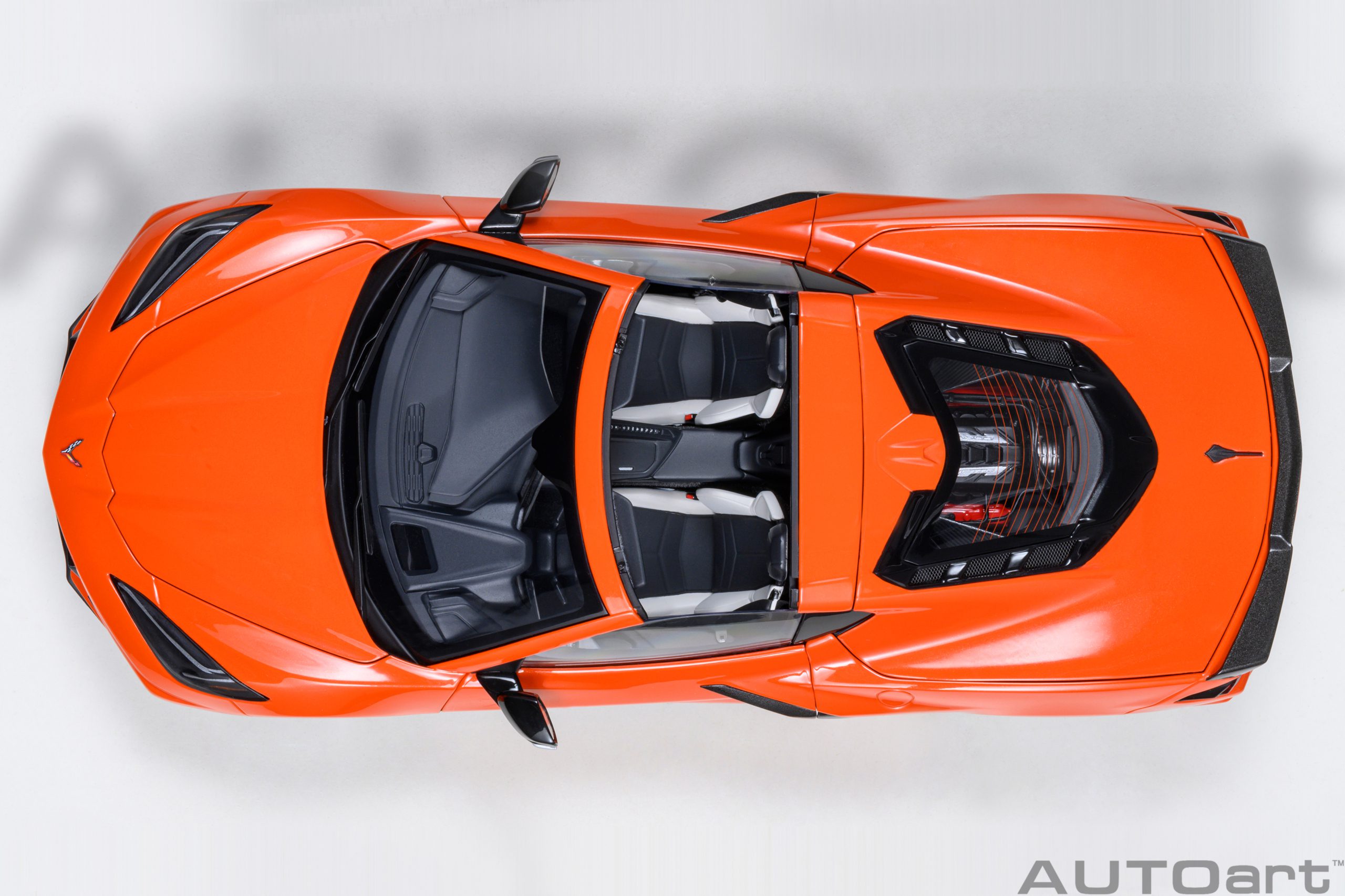 AUTOart Chevrolet Corvette C8 Stingray Z51 2020 1:18 - Sebring Orange - Image 9