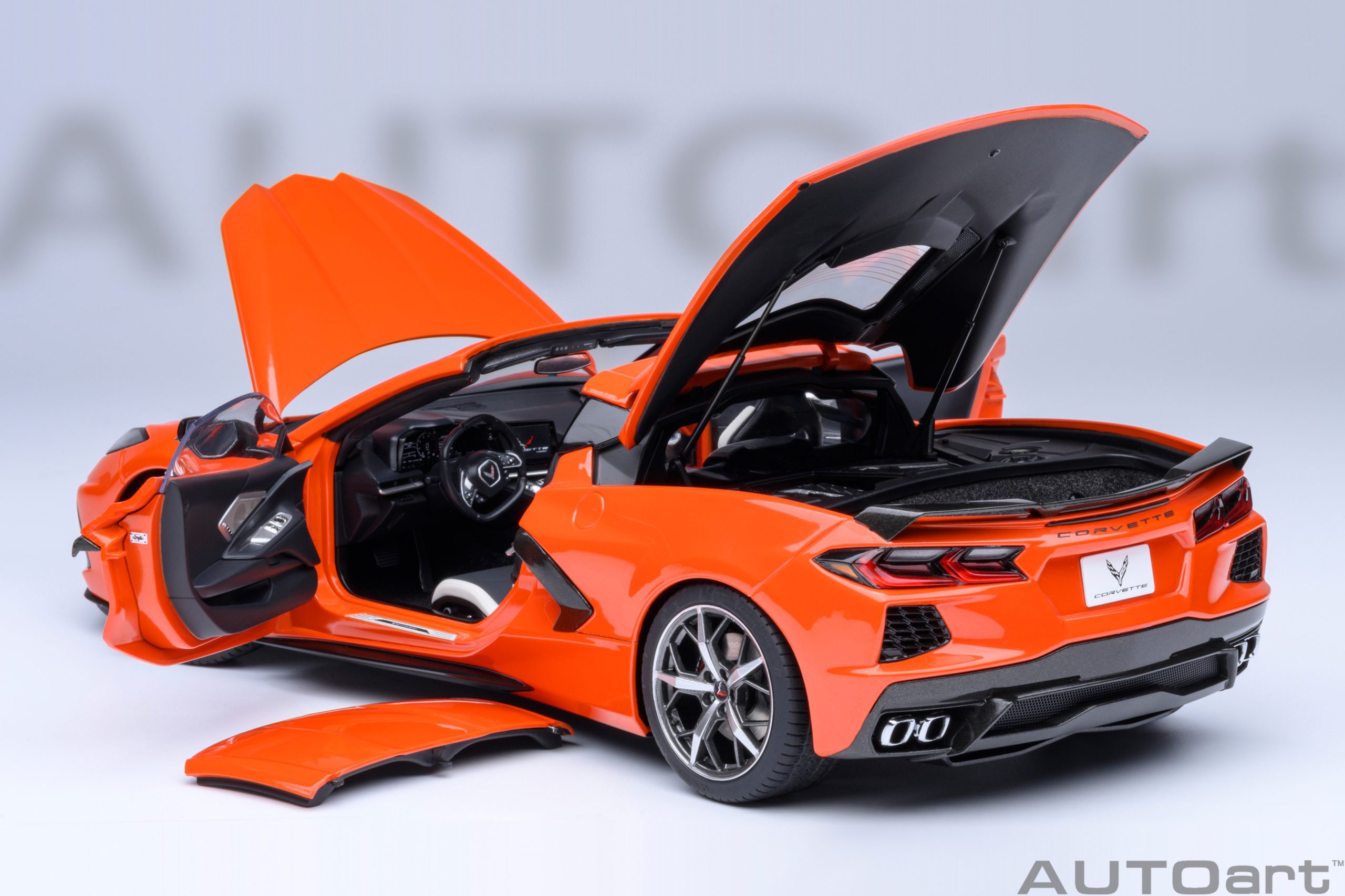 AUTOart Chevrolet Corvette C8 Stingray Z51 2020 1:18 - Sebring Orange - Image 18