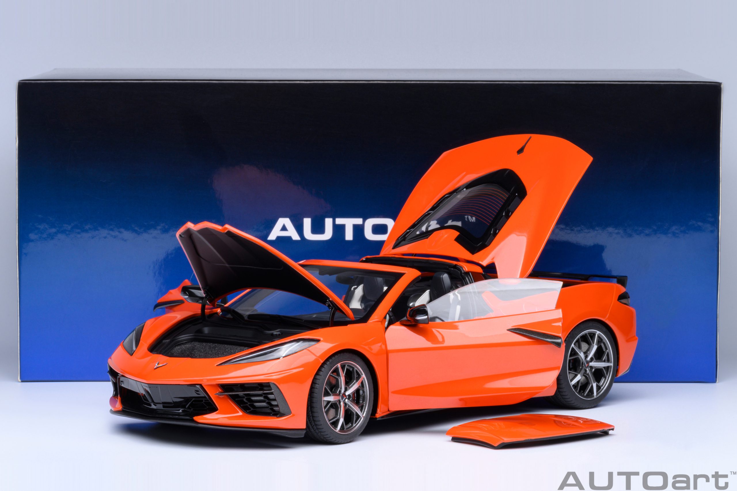 AUTOart Chevrolet Corvette C8 Stingray Z51 2020 1:18 - Sebring Orange - Image 23